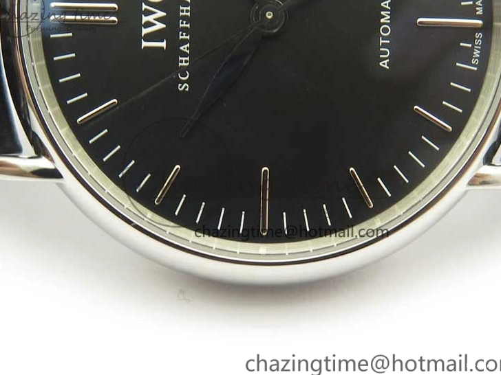 MIROTIME 0404 Portofino Automatic SS TWF 1:1 Best Edition Black Dial on Black Leather Strap A TravelReady 7199